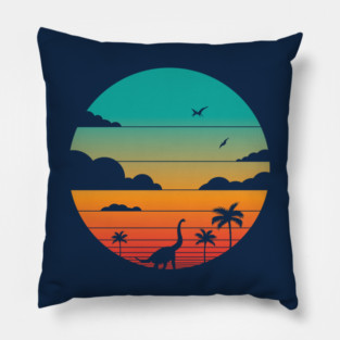 Cretaceous Sunset Pillow