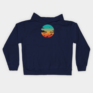 Cretaceous Sunset Kids Hoodie