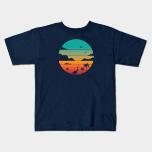 Cretaceous Sunset Kids T-Shirt