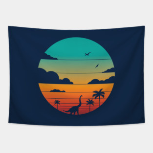Cretaceous Sunset Tapestry