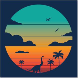 Cretaceous Sunset Posters and Art