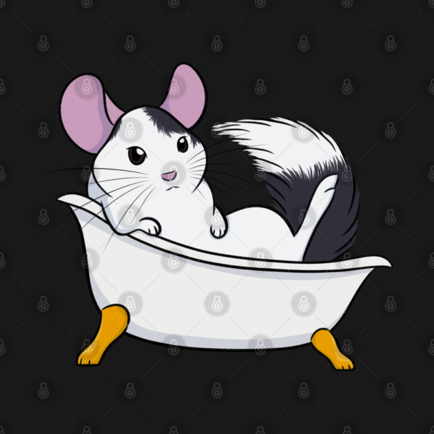 Chinchilla Bath (Mosaic) by DeguArts