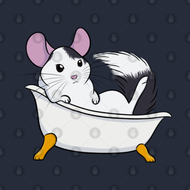 Chinchilla Bath (Mosaic) by DeguArts