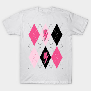 Preppy Pink Argyle T-Shirt