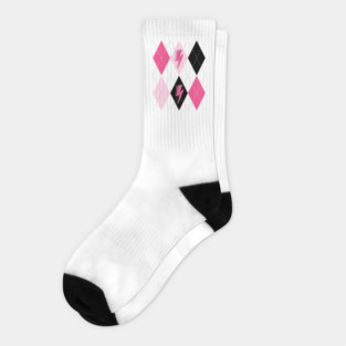 Preppy Pink Argyle Socks