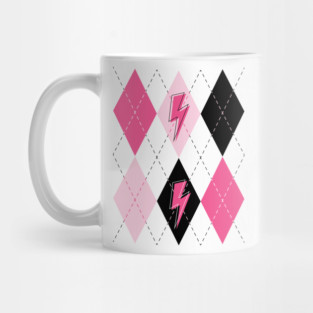 Preppy Pink Argyle Mug