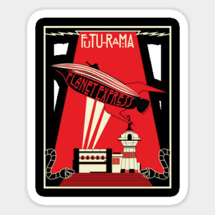Futurama Mothership Sticker
