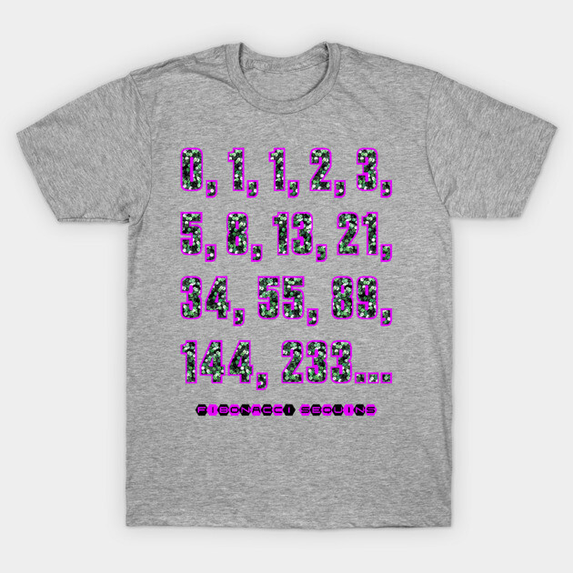 Fibonacci Sequins T-Shirt by TimespunThreads