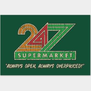 24/7 Supermarket 1984 Posters and Art