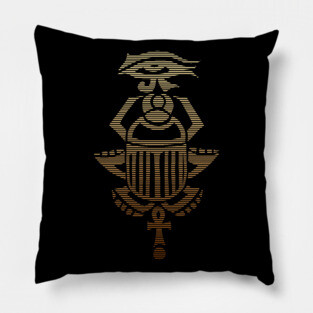 African Ancient Egyptian Symbols Pillow