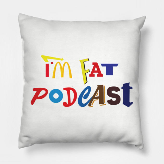 All the Food Logos Pillow by ImFatPodcast