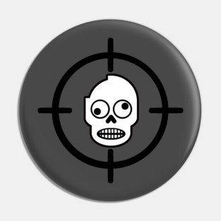 Zombie Target Practice Pin