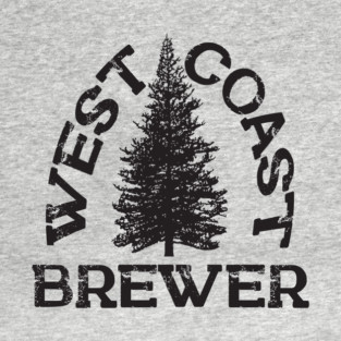 West Coast Brewer in Black T-Shirt