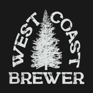 West Coast Brewer in White T-Shirt