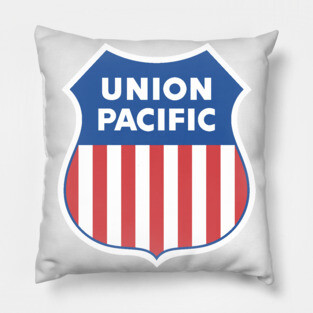 Union Pacific Railroad Proud Logo Pillow