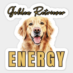 golden retriever energy Magnet