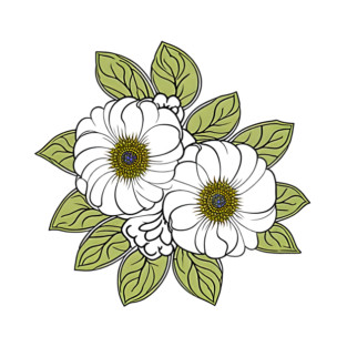 white-flowers T-Shirt