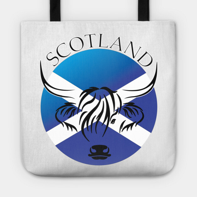 Scotland and a Coo Tote by DickinsonDesign