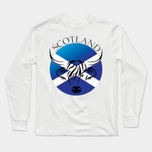 Scotland and a Coo Long Sleeve T-Shirt