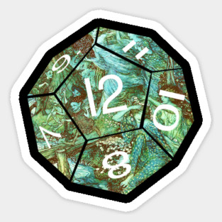 Fairy Game Dice Tee Sticker