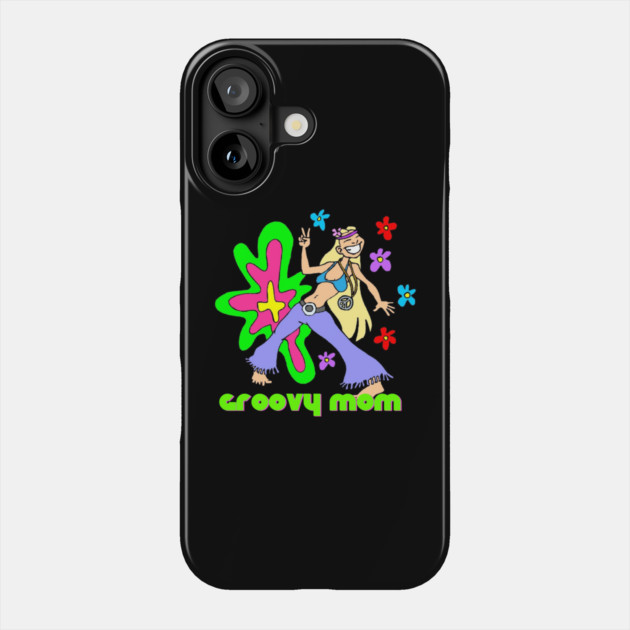Groovy Hippie Mom Phone Case by HolidayBug