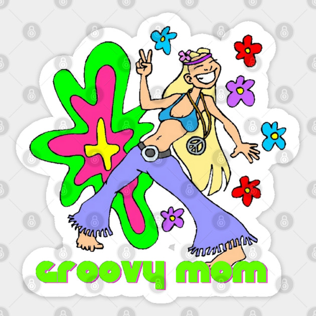 Groovy Hippie Mom Sticker by HolidayBug