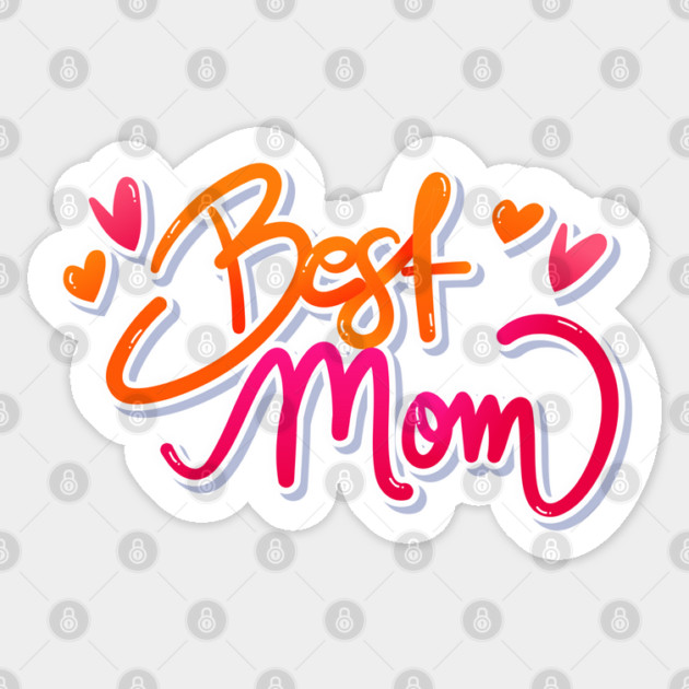 Neon Best Mom Sticker by HolidayBug