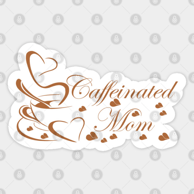 Caffeinated Mom Sticker by HolidayBug