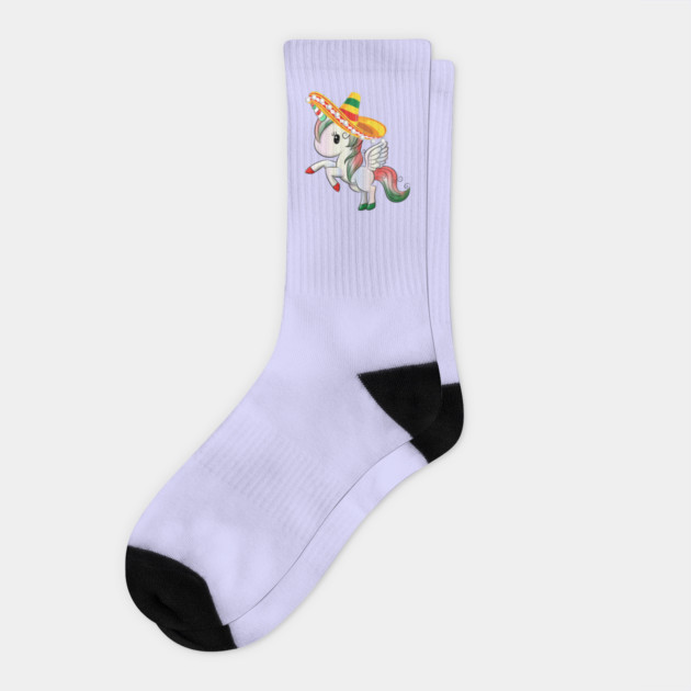 Cinco de Mayo Pegasus-Unicorn Socks by HolidayBug