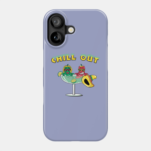 Chill Out Chili Pepper Margarita Phone Case by HolidayBug