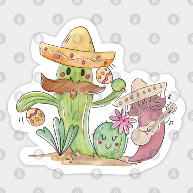 Cactus & Peper Mariachis Sticker by HolidayBug