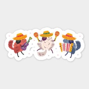 Cinco de Mayo Chinchillas Sticker