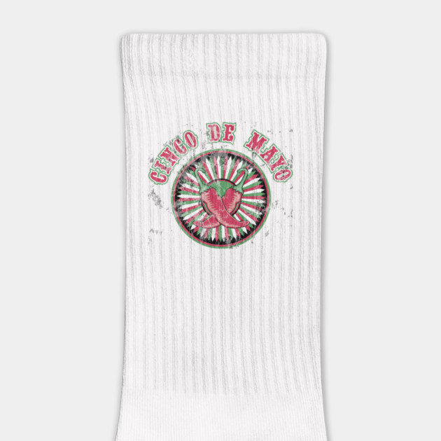 Distressed Cinco de Mayo Logo Peppers by HolidayBug