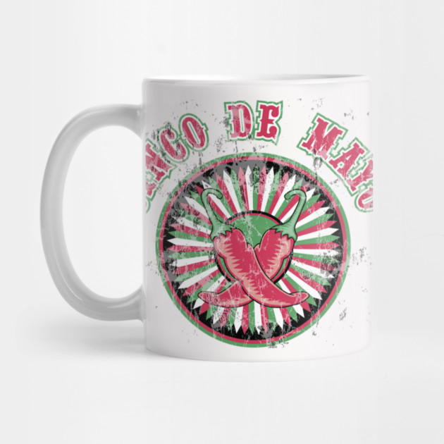 Distressed Cinco de Mayo Logo Peppers by HolidayBug