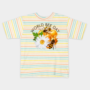 World Bee Day, honey bees Kids T-Shirt