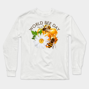 World Bee Day, honey bees Long Sleeve T-Shirt