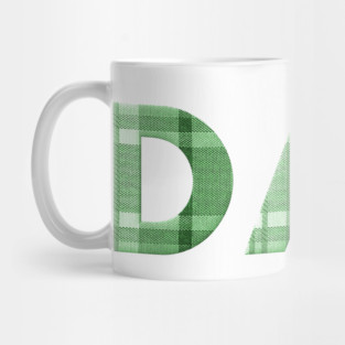 Green Plaid Dad Mug