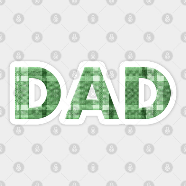 Green Plaid Dad Sticker by HolidayBug