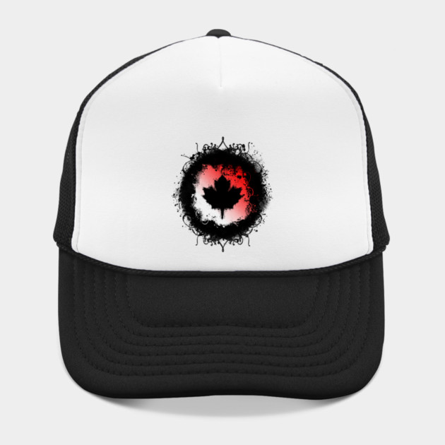 Grunge Canadian Maple Leaf by HolidayBug