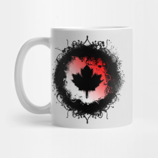 Grunge Canadian Maple Leaf Mug