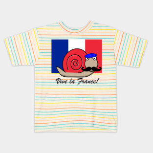 Bastille Snail with Mustache Kids T-Shirt