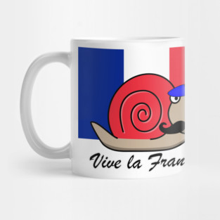 Bastille Snail with Mustache Mug