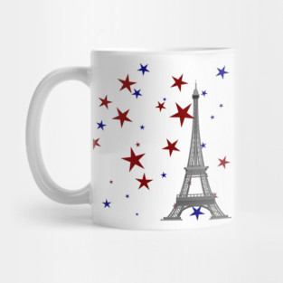 Eiffel Tower with Stars Mug