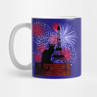 Chat Noir Bastille Day Mug