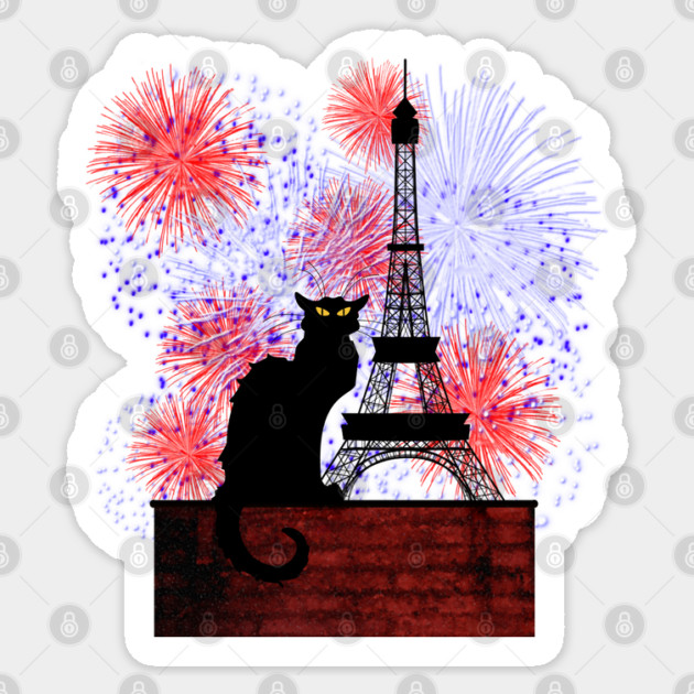 Chat Noir Bastille Day Sticker by HolidayBug