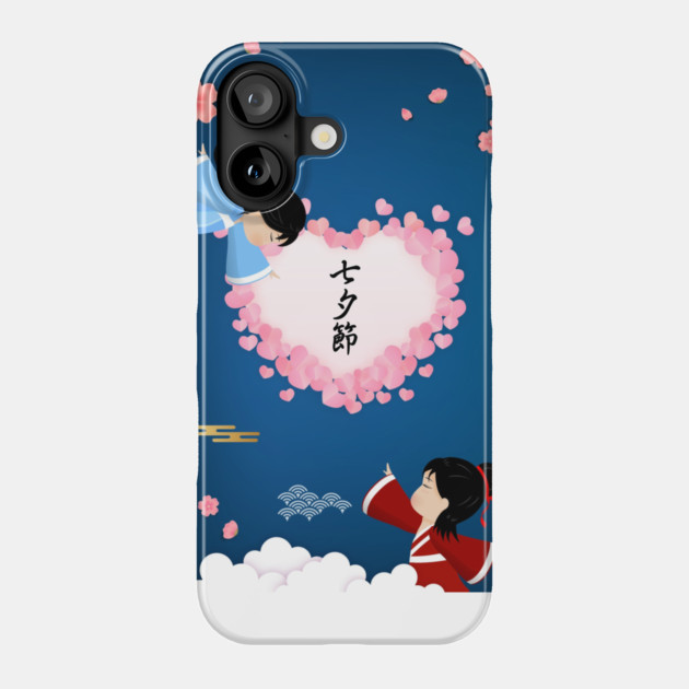 Cowherd and Weaver Girl Tanabata Phone Case by HolidayBug