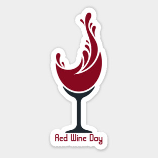 Red Wine Day Sticker
