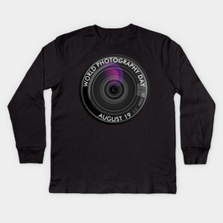 World Photography Day Kids Long Sleeve T-Shirt