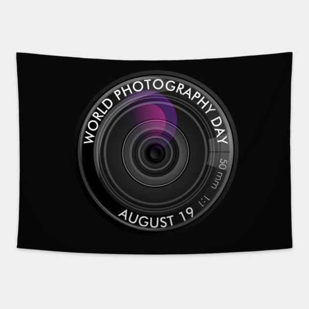 World Photography Day Tapestry by HolidayBug