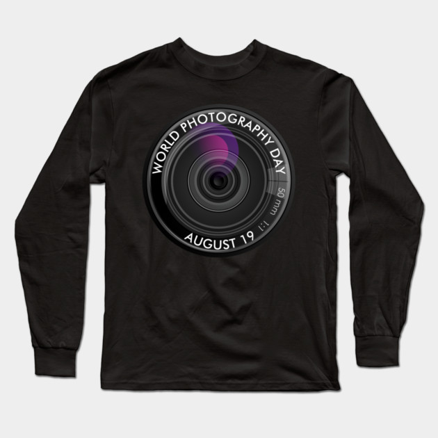 World Photography Day Long Sleeve T-Shirt by HolidayBug